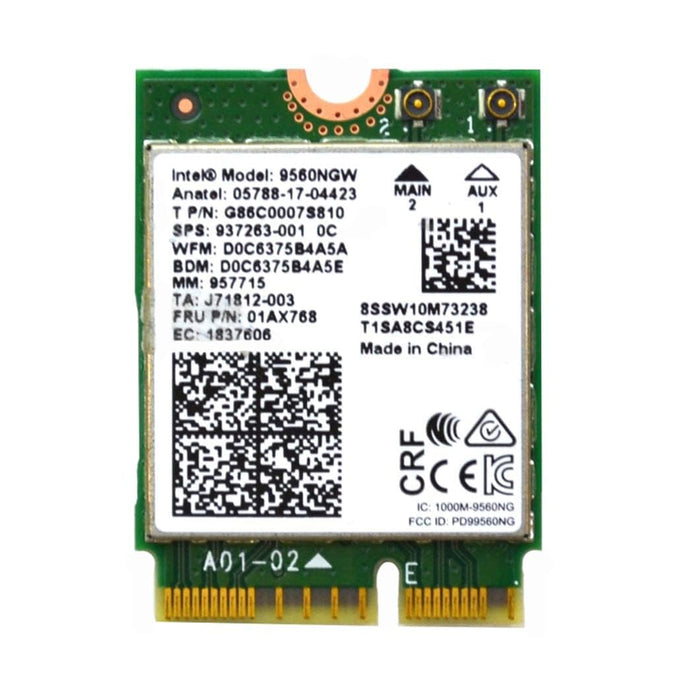 Intel 9560NGW Wireless-AC 9560 802.11AC WLAN PCI-Express Bluetooth 5.1 WiFi Card G86C0007S810 No vPro